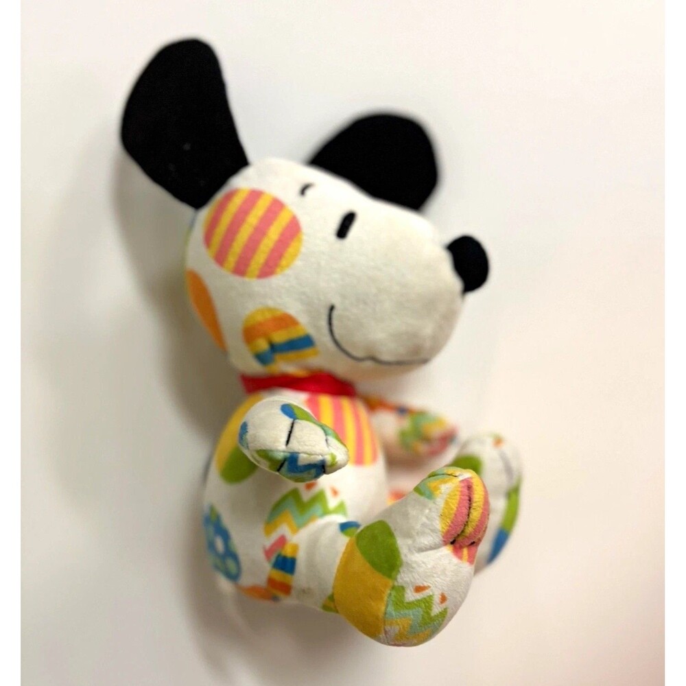 Hallmark Peanuts Snoopy Easter Egg Print Dog Plush Stuffed Animal 2022 MJE5203